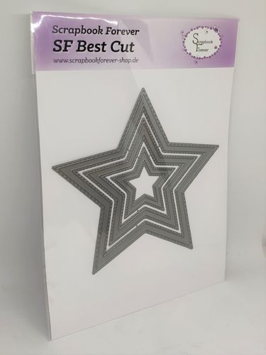 SF Best Cut Sterne breit stitched 3 teilig