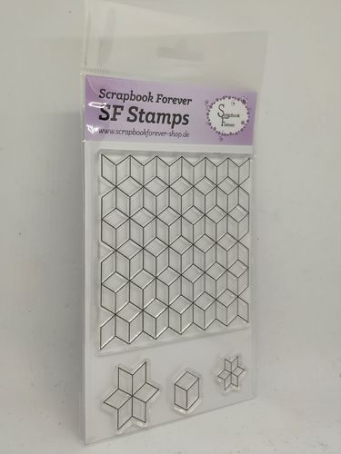 RESTPOSTEN SF Stamps Hintergrundstempel Magische Geometrie