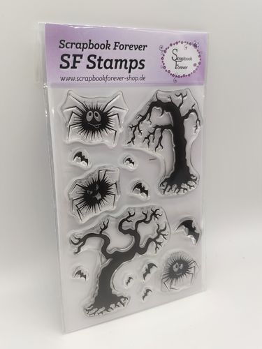 SF Stamps Halloween #2 - Spinnen und Bäume