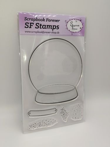 SF Stamps Schneekugel