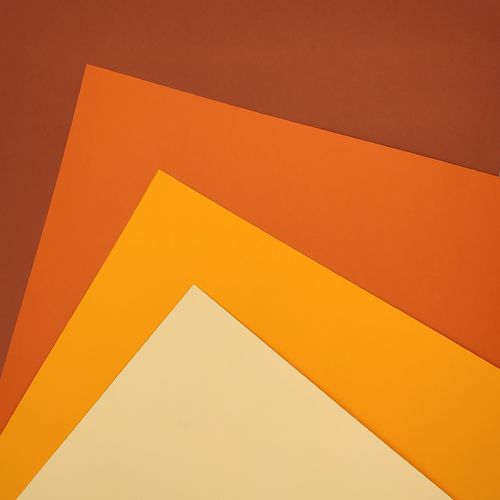 SF BaLi Paper Multi Pack Creme/Maisgelb/Dunkelorange/Terracotta Smooth-Glatt 30,5 x 30,5 cm