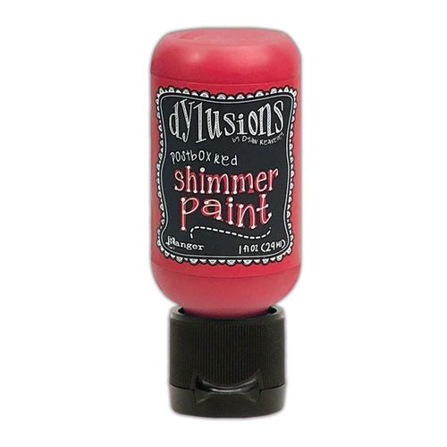 Ranger Dylusions Shimmer Paint Postbox Red