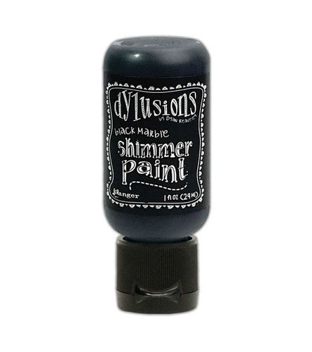 Ranger Dylusions Shimmer Paint Black Marble