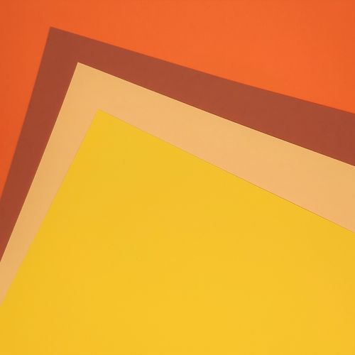 SF BaLi Paper Multi Pack Rapsgelb/Apricot/Dunkelorange/Terracotta Smooth-Glatt 30,5 x 30,5 cm