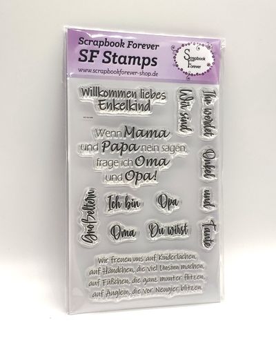 SF Stamps Willkommen liebes Enkelkind