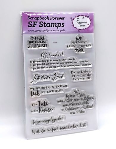 RESTPOSTEN SF Stamps Du bist mein zu Hause