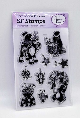 SF Stamps Weihnachtsmaulwürfe