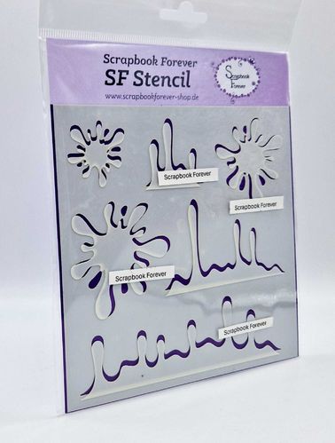 SF Stencil Farbklecks GRATIS bei einer Bestellung ab 40,00 €