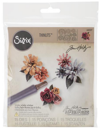 Sizzix Thinlits Die Tiny Tattered Florals